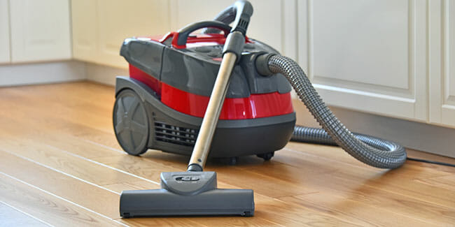 Canister Vacuum Cleaners  in the kitchen